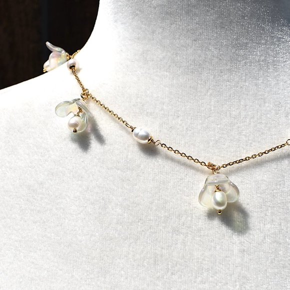 kate spade | painted petal scatter necklace - Picture 6 of 10